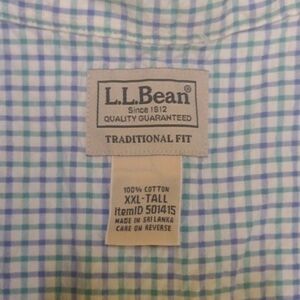 LL Bean Seersucker XXL